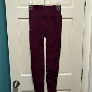 Fabletics Maroon Sculptknit Leggings